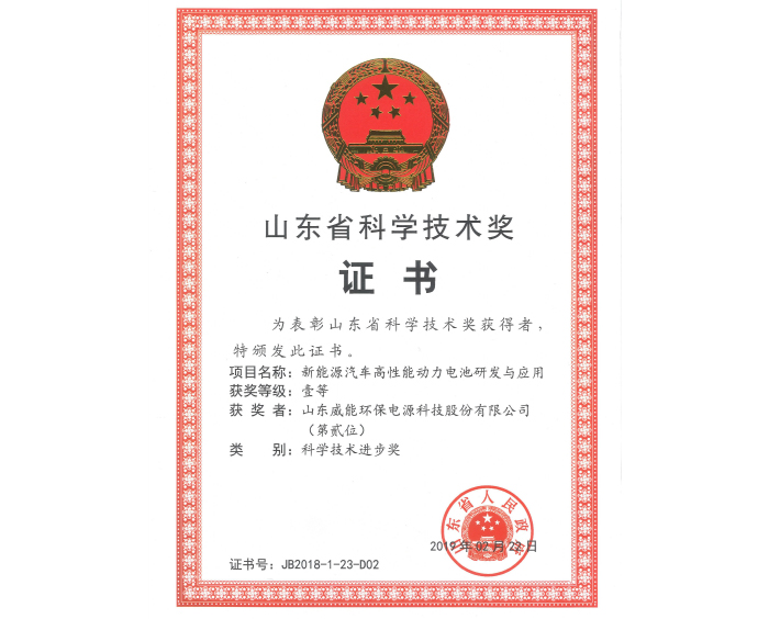 山东科学手艺奖